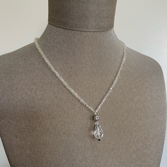 Swarovski Crystal beaded pendant drop necklace - Picture 1 of 10